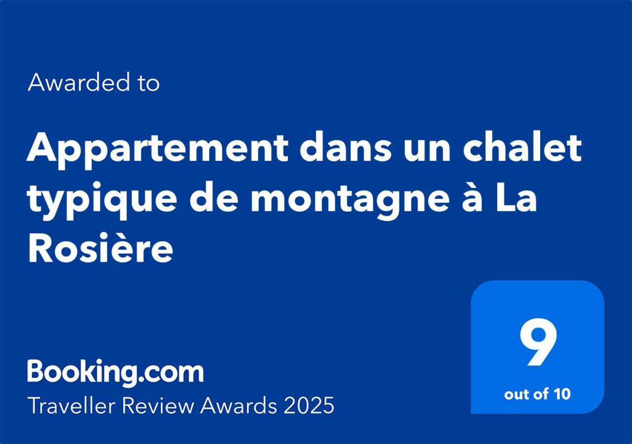 Appartement Dans Un Chalet Typique De Montagne A La Rosiere Montvalezan Extérieur photo